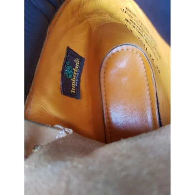 Pre-owned Timberland Yellow Leather Boots