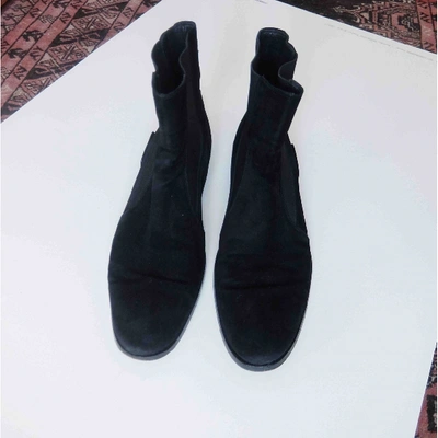 Pre-owned Dior Black Suede Boots