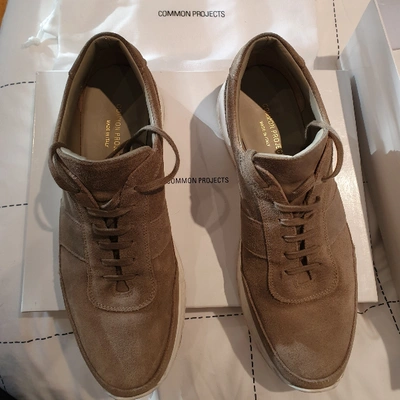 Pre-owned Common Projects Brown Suede Trainers