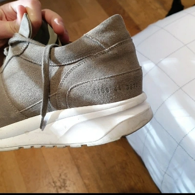 Pre-owned Common Projects Brown Suede Trainers