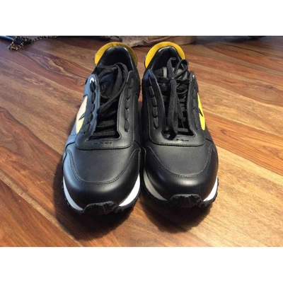 Pre-owned Fendi Black Leather Trainers