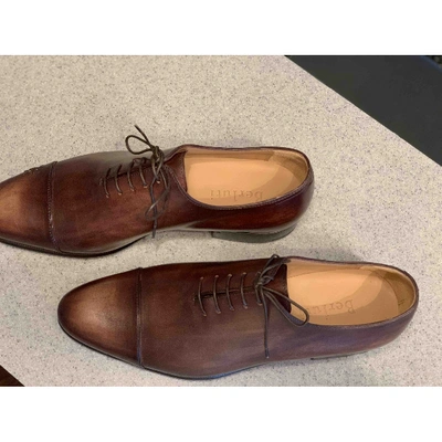 Pre-owned Berluti Brown Leather Lace Ups