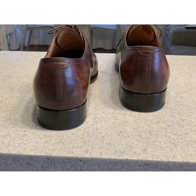 Pre-owned Berluti Brown Leather Lace Ups