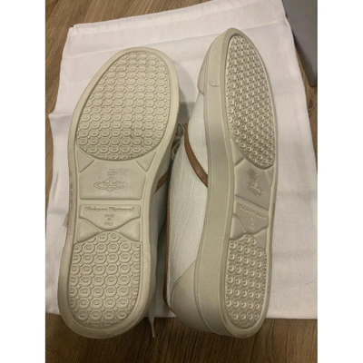 Pre-owned Vivienne Westwood Leather Trainers In White