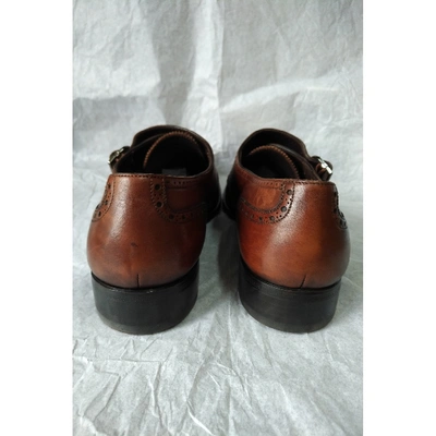 Pre-owned Ermenegildo Zegna Brown Leather Boots