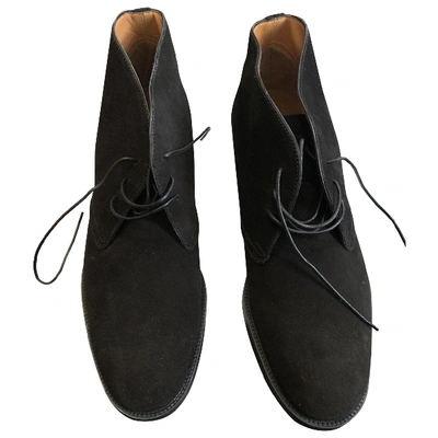 Pre-owned Bally Black Suede Boots