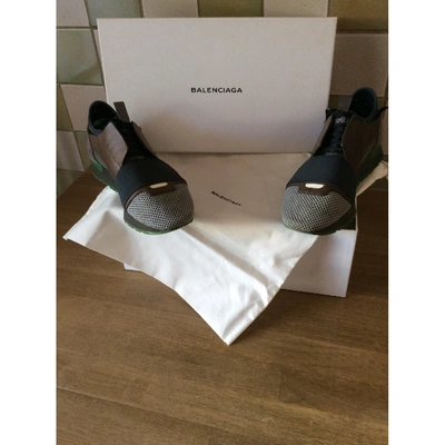 Pre-owned Balenciaga Cloth Low Trainers In Brown
