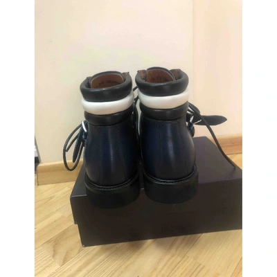 Pre-owned Bally Blue Leather Boots