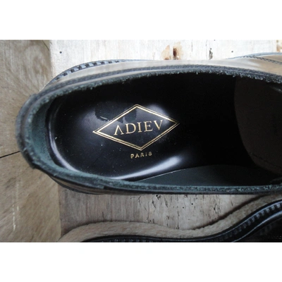Pre-owned Adieu Leather Lace Ups In Black
