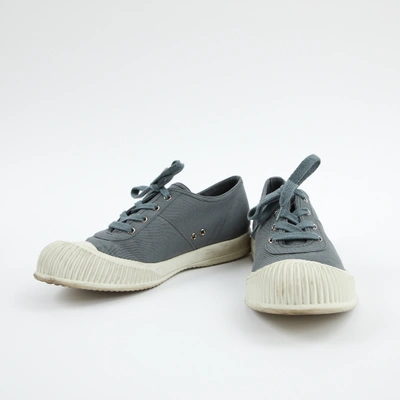 Pre-owned Prada Cloth Low Trainers In Grey