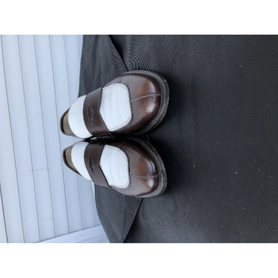 Pre-owned Ferragamo Brown Leather Flats