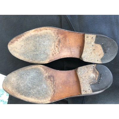 Pre-owned Ferragamo Brown Leather Flats
