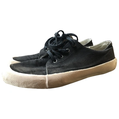 Pre-owned Ymc You Must Create Black Cloth Trainers