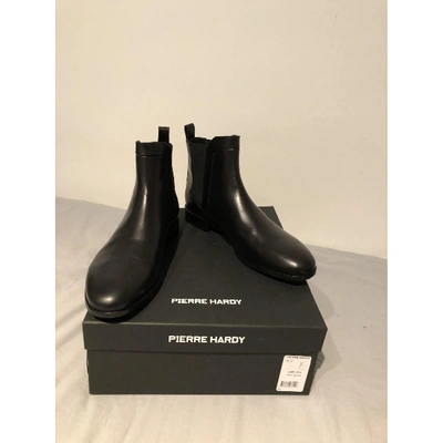 Pre-owned Pierre Hardy Leather Boots In Black