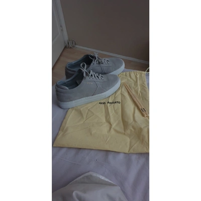 Pre-owned Axel Arigato Grey Suede Trainers