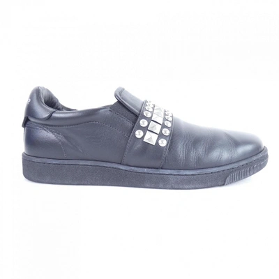 Pre-owned Dsquared2 Black Leather Trainers