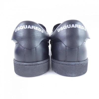 Pre-owned Dsquared2 Black Leather Trainers