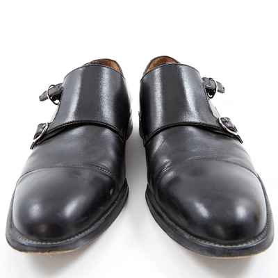 Pre-owned Carvil Leather Lace Ups In Black