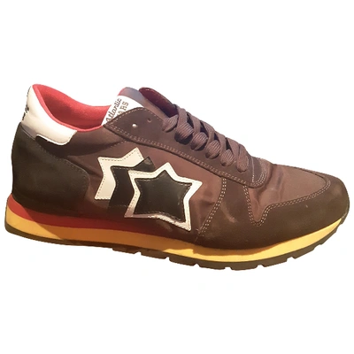 Pre-owned Atlantic Stars Low Trainers In Brown
