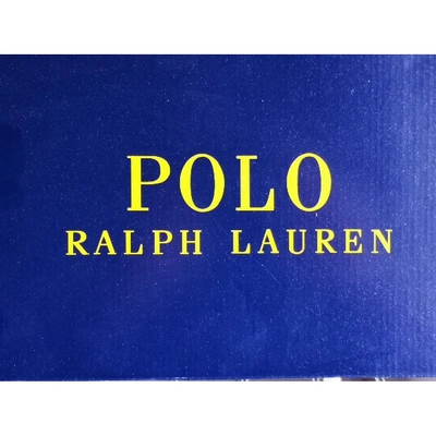 Pre-owned Ralph Lauren Blue Leather Boots