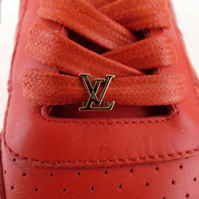 Pre-owned Louis Vuitton Red Cloth Trainers