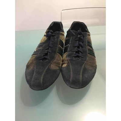 Pre-owned Alberto Guardiani Low Trainers In Brown