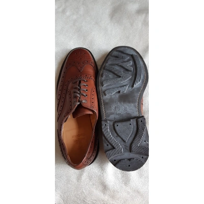 Pre-owned Barbour Brown Leather Lace Ups