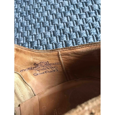 Pre-owned Church's Camel Suede Lace Ups