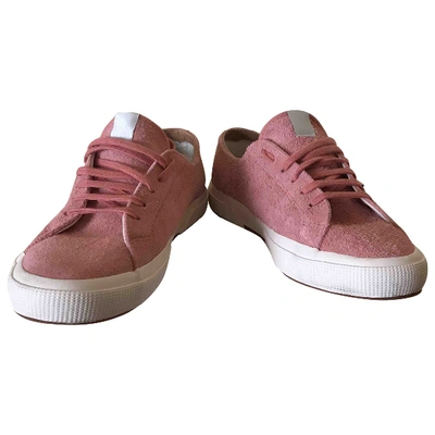 Pre-owned Superga Cloth Trainers In Pink