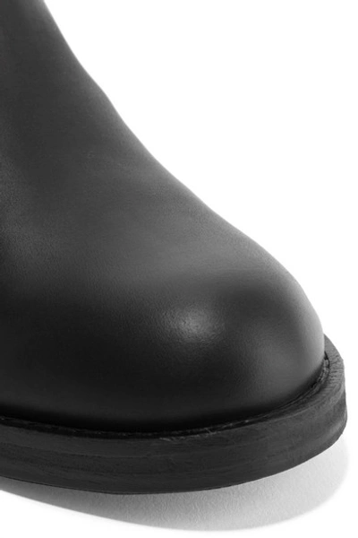 Shop Acne Studios The Pistol Leather Ankle Boots In Black