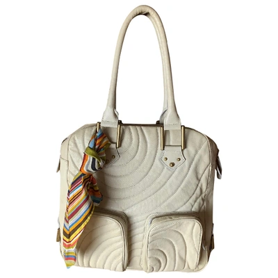 Pre-owned Paul Smith Leather Handbag In Beige