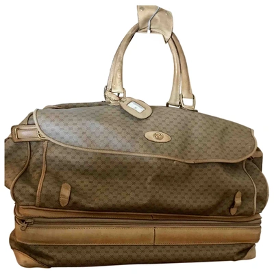 Pre-owned Gucci Cloth 48h Bag In Beige