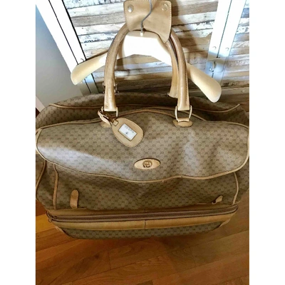 Pre-owned Gucci Cloth 48h Bag In Beige