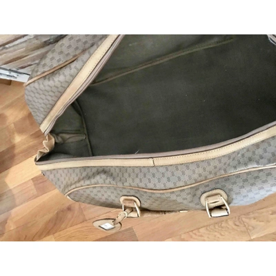 Pre-owned Gucci Cloth 48h Bag In Beige