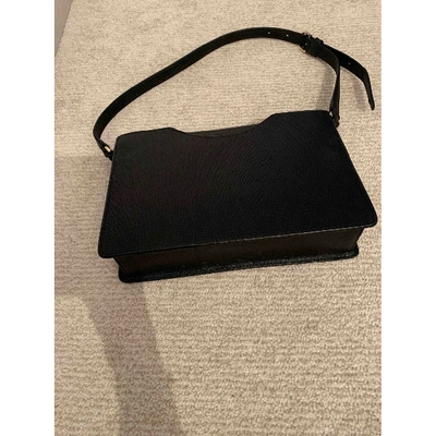 Pre-owned Hugo Boss Leather Bag In Black