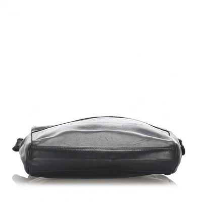 Pre-owned Prada Black Leather Clutch Bag