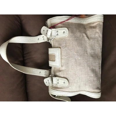 Pre-owned Kenzo Cloth Handbag In Beige
