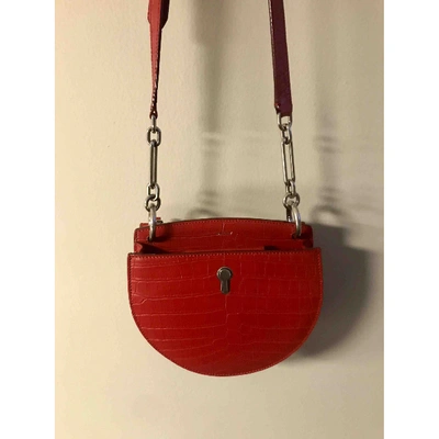 BALLY Pre-owned Leather Handbag In Red