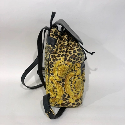Pre-owned Versace Yellow Backpack