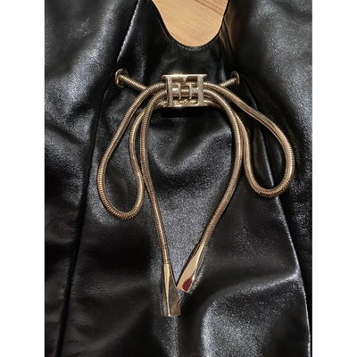 Pre-owned Escada Leather Handbag In Black