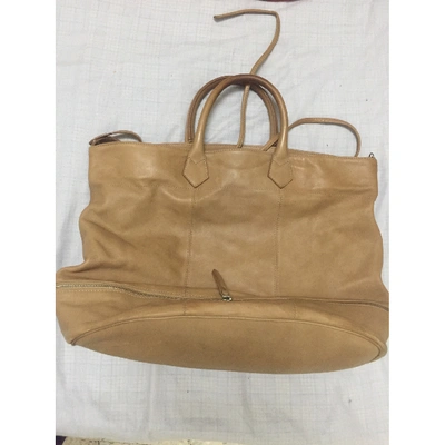 Pre-owned Brunello Cucinelli Camel Leather Handbag