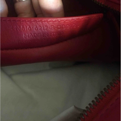 Pre-owned Balenciaga Blackout Red Leather Handbag