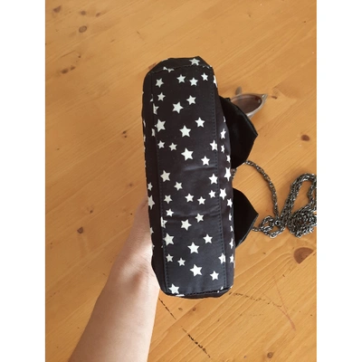 Pre-owned Kurt Geiger Silk Clutch Bag In Black