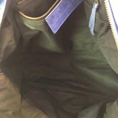Pre-owned Balenciaga Blue Leather Handbag