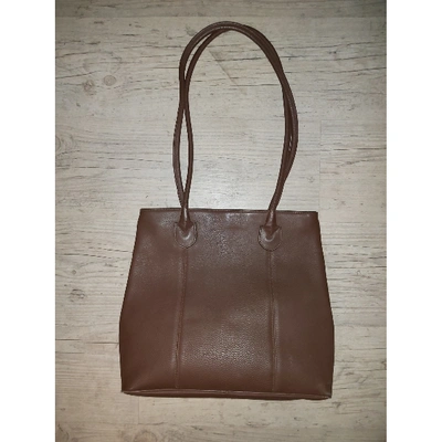Pre-owned Courrèges Leather Handbag In Brown