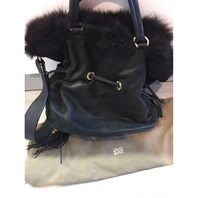 Pre-owned Lancel 1er Flirt Black Leather Handbag