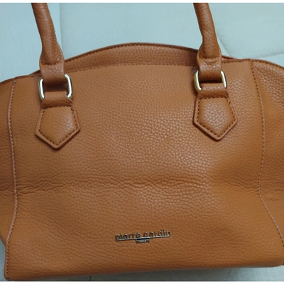 Pre-owned Pierre Cardin Handbag In Orange