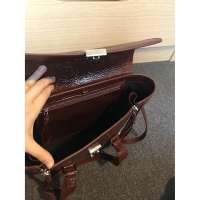 Pre-owned 3.1 Phillip Lim / フィリップ リム Pashli Leather Handbag In Burgundy