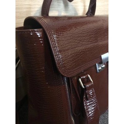 Pre-owned 3.1 Phillip Lim / フィリップ リム Pashli Leather Handbag In Burgundy