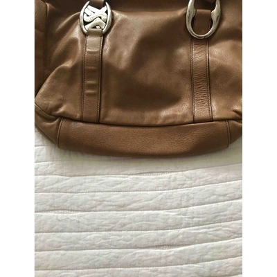 Pre-owned Saint Laurent Leather Handbag In Camel